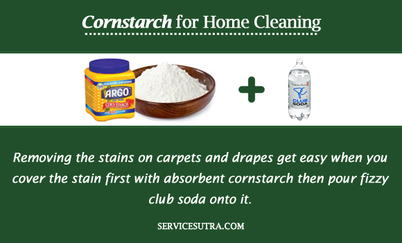 Cornstarch for Home Cleaning