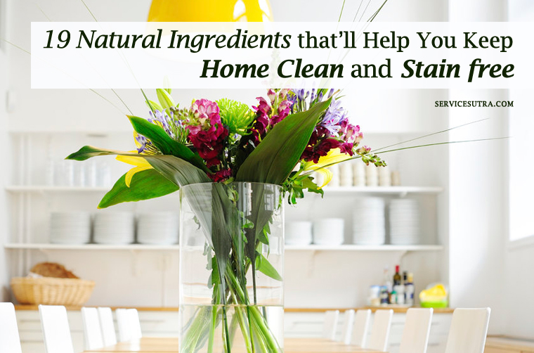 19 Natural Ingredients that’ll Help You Keep Home Clean and Stain free