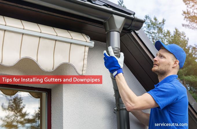 Tips for installing gutters and downpipes