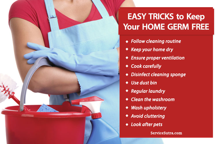 12 Easy Tricks to Keep Your Home Germ Free and Sanitized
