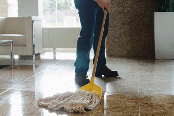 How do you clean marble floors?