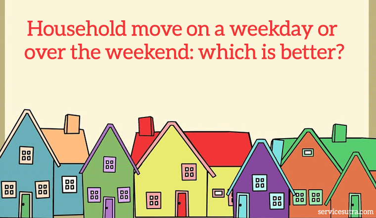 Household move on a weekday or on a weekend: which is better?