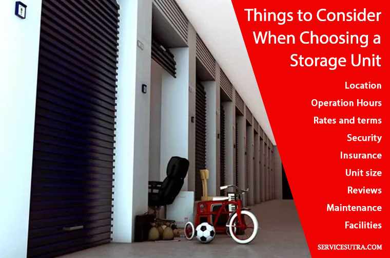 Things to Consider When Choosing a Storage Unit and storage facility for domestic goods storage
