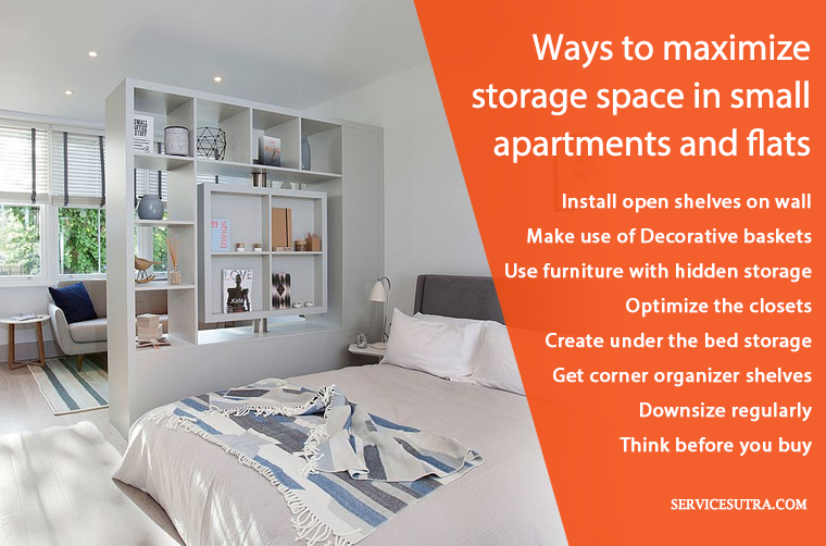 How to maximize storage space in small apartments and flats