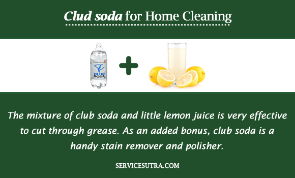 Club soda for Home Cleaning