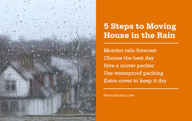 5 Steps to Moving House in the Rain Monitor rain forecast