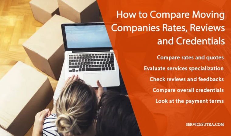 How to Compare Moving Companies Rates, Reviews and Credentials
