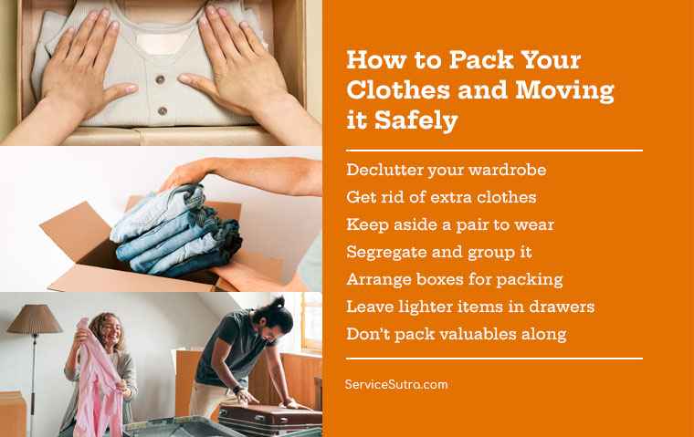 How to Pack Your Clothes for Moving it Safely and Efficiently