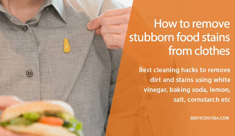 How to Remove Stubborn Food Stains From Clothes Easily