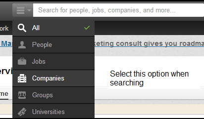 How to search on Linkedin