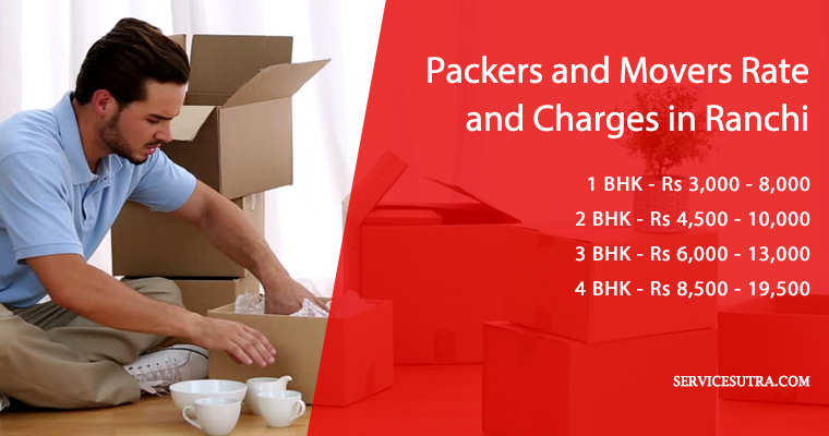 Packers and Movers Rate and Charges in Ranchi for Home Shifting