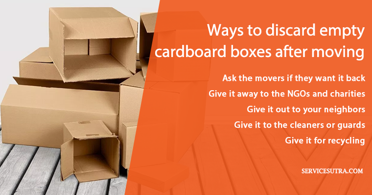 How to Get Rid of Empty Cardboard Boxes after Moving