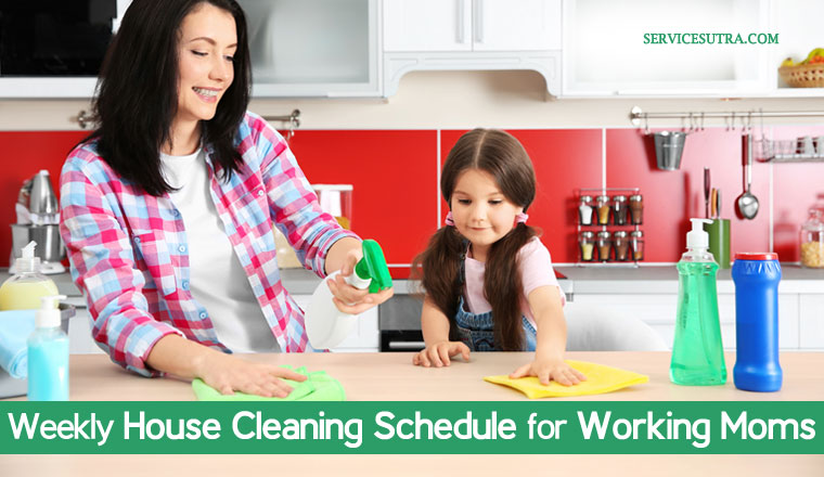 Weekly House Cleaning Schedule for Working Moms That Actually Work